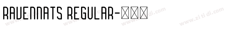 RavennaTS Regular字体转换